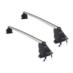 Set bare transversale portbagaj din aluminiu marca Twinny Load TL A20, kit complet cu bare, suporti si antifurt cu cheie, Peugeot 206, 1998-2012 foto