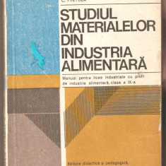 Studiul materialelor din industria alimentara