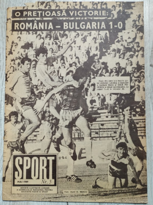 Revista SPORT nr. 5 - Mai 1989 foto