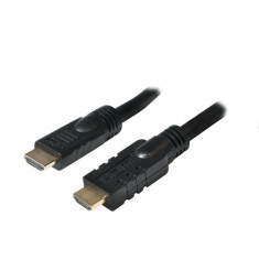 Cablu video Logilink CHA0010 Active HDMI Male - HDMI Male 10m negru foto