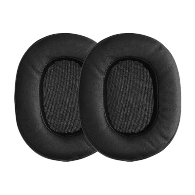 Set 2 Perne de urechi pentru casti Sony WH-L600, Kwmobile, Negru, Piele ecologica, 59589.01 foto