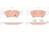 TRW GDB1642 COTEC set placute frana,frana disc