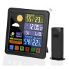 Statie Meteo Wireless cu Senzor Exterior, Display LCD, Ecran Tactil, Masurare Temperatura si Umiditate Interioara/Exterioara, Prognoza Meteo, Calendar