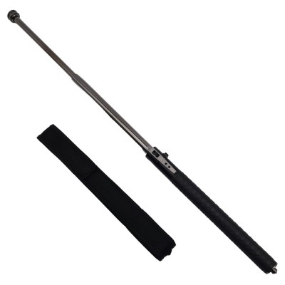 Baston telescopic automatic, Defence Guardian, 41 cm, siguranta integrata, negru foto