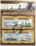 Timbre Guinea-Bissau 2016 - Nave cu P&acirc;nze, Coliță Nouă - Colecție Filatelică Rară