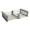 Scurgator extensibil 41x27 cm, gri pentru chiuveta, FLEKO Innovative ReliableTools