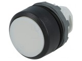Comutator apăsare 22mm alb MLB-1