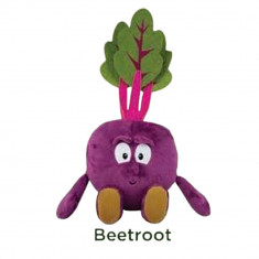 Jucarie de plus Domnul Sfecla, Mr. Beetroot, Dino Toys, 27 cm, violet