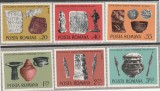 ROMANIA 1976 LP 908 ARHEOLOGIE DACO-ROMANA SERIE MNH NESTAMPILATA