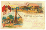5613 - ETHNIC, Country Life, Litho, Romania - old postcard - used - 1899, Circulata, Printata