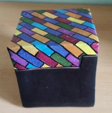 Cumpara ieftin Caseta puzzle din ceramica de studio , curent MidCentury Modernism -