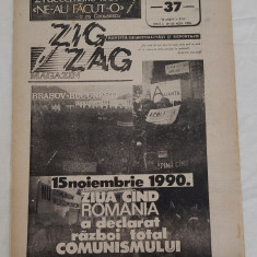 ZIG ZAG Magazin (19-25 noiembrie 1990) Anul 1, nr. 37