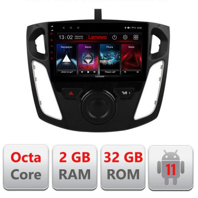 Navigatie dedicata Ford Focus 3 D-150 Lenovo Octa Core cu Android Radio Bluetooth Internet GPS WIFI DSP 2+32 GB 4G KIT-150+EDT- CarStore Technology foto