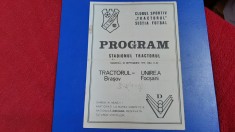 program Tractorul Brasov - Unirea Focsani