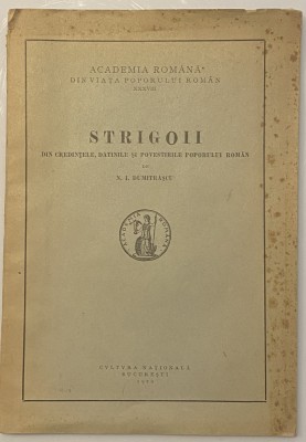 N.I. Dumitrascu - Strigoii 1929 - din vieata poporului roman XXXVIII foto