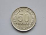 50 CENTAVOS 1954 ARGENTINA, America Centrala si de Sud