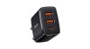 &Icirc;ncărcător rapid compact Baseus, 2xUSB, USB-C, PD, 3A, 30 W (negru)