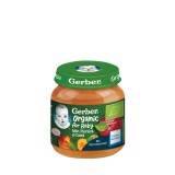 Piure Bio din mar cu piersica si caisa de la 4 luni, 125g, Gerber