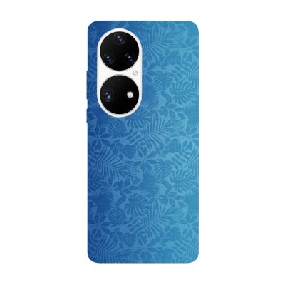 Husa compatibila cu Huawei P50 model Blue Leaves pattern, Silicon, TPU, Viceversa foto