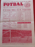 Program meci fotbal FC INTER SIBIU - CS TARGOVISTE (02.11.1986)