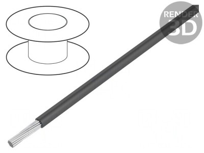 Cablu HookUp Wire 26AWG PTFE Gri &amp;Icirc;ntunecat foto