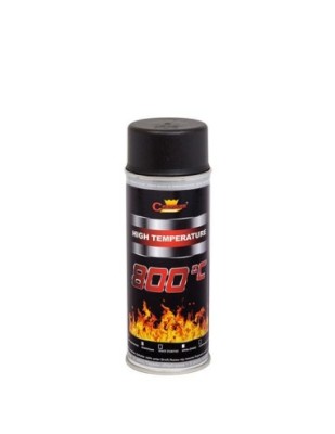 Vopsea spray temperaturi inalte Negru Mat (ral 9011), Champion Color, 400ml Negru Mat foto