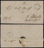 Germany 1855 Postal History Rare Stampless Cover + Content Glogau DB.327