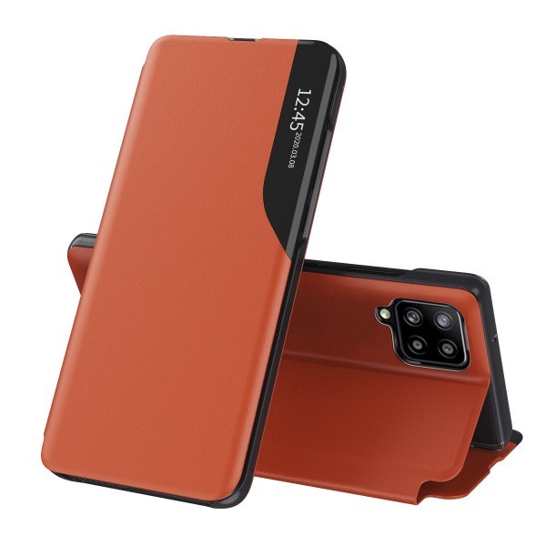 Husa pentru Samsung Galaxy A12 Nacho A127 / A12 A125, Techsuit, eFold, Portocalie