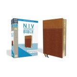 NIV, Thinline Bible, Imitation Leather, Tan, Red Letter Edition