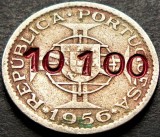 Cumpara ieftin Moneda exotica 2.5 ESCUDOS - ANGOLA, anul 1956 * cod 99 = denominare inflatie, Africa