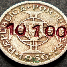 Moneda exotica 2.5 ESCUDOS - ANGOLA, anul 1956 * cod 99 = denominare inflatie