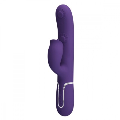 Vibrator Twinkled Tenderness Gigi, 7 Moduri Pulsare, 7 Moduri Licking, Silicon, USB, Mov, 22.8 cm foto