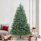 VidaXL Brad de Crăciun artificial cu ramuri articulare Verde 240 cm 3395512