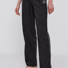 Karl Lagerfeld Pantaloni de pijama femei, culoarea negru