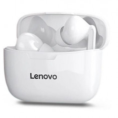 Casti True Wireless Lenovo XT90, Bluetooth 5.0, HD Sound, Touch Control (Alb)