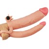 Manson Penis Dublu cu Vibratii Pleasure X-Tender Add 3, Extensie 7.6cm, Stimulare Clitoris, Prelungire Ejaculare, Sex Shop