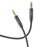 Hoco Cablu AUX Jack 3.5mm la Jack 3.5mm UPA19, 2m, Negru