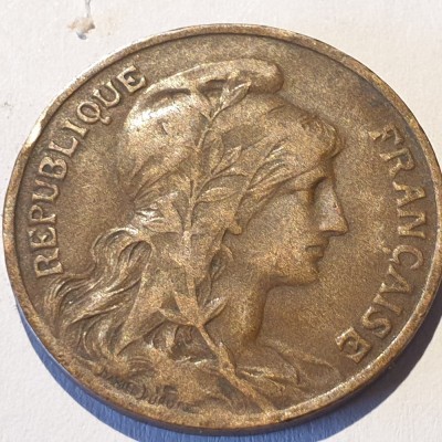 Franta 10 centimes 1911 Daniel-Dupuis foto