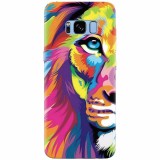 Husa silicon pentru Samsung S8, Colorfull Lion 002