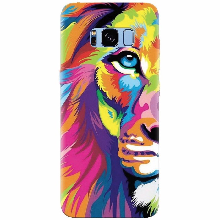 Husa silicon pentru Samsung S8, Colorfull Lion 002
