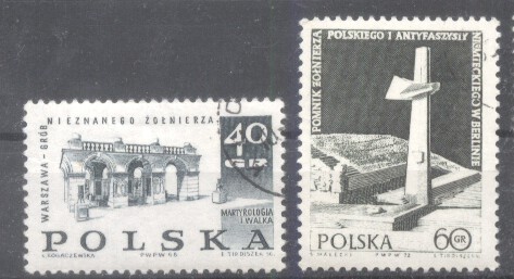 Poland 1968/72 Monuments, Anti-War, used AE.286