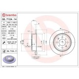 Set disc frana Honda Accord 3 (Ca) 11.85-12.89, Accord 3 Aerodeck (Ca) 11.85-12.89, Civic 4 Hatchback (Ec Ed Ee) 09.87-10.93, Civic 4 Sedan (Ed) 09.8, BREMBO
