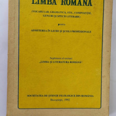 LIMBA ROMANA VOCABULAR GRAMATICA STIL COMPOZITIE GENURI SI SPECII LITERARE