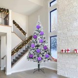 vidaXL Set de Globuri de Crăciun 3 pcs Violet 42018880