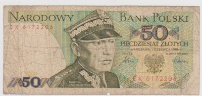 50 ZLOTI 1986 POLONIA/U foto