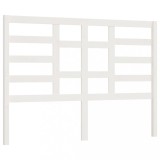 Tablie de pat, alb, 166x4x104 cm, lemn masiv de pin, DKD Home Decor