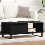 VidaXL Masă de Cafea Stejar negru 90 x 50 x 36.5 cm Lemn compozit