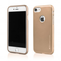 Husa Silicon Apple iPhone 8 Plus iPhone 7 Plus Gold Jelly Mercury