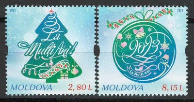 Moldova 2022 Mi 1229/30 MNH - Anul Nou foto