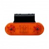 Lampa LED Laterala Auto, 17 LED, 12/24V, Omologare E9, Galbena, Semnalizare, Catadioptru, FR0324
